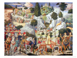 Procession of the Magi: Wall with Lorenzo Giclée-tryk af Benozzo Gozzoli Procession of the Magi: Wall with Lorenzo Giclée-tryk af Benozzo Gozzoli