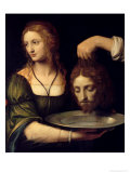 Salome with the Head of the Baptist reproduction procédé giclée par Bernardino Luini