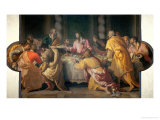 La última cena (Last Supper) Lámina giclée por Alessandro Allori