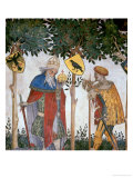 Braves and Heroines Series: Julius Caesar and Joshua Giclee Print by Giacomo Jaquerio