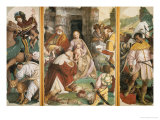 Triptych with the Adoration of the Magi Giclée-tryk af Gaudenzio Ferrari Triptych with the Adoration of the Magi Giclée-tryk af Gaudenzio Ferrari