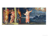 The Prophet Gad Asking David Three Divine Punishment reproduction procédé giclée par Giorgio Vasari