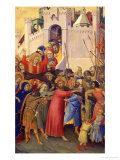 Orsini Polyptych: Road to Calvary Giclee Print by Simone Martini
