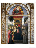 Madonna and Child with Saints Giclee Print by Bernardino di Betto Pinturicchio