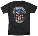Lethal Threat - Live Free Skull T-shirts