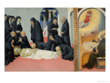 Death of Saint Jerome reproduction procédé giclée par Sano di Pietro 