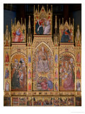 Triptych Giclee-trykk av Taddeo di Bartolo