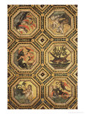 Coffered Ceiling Giclee Print by Bernardino di Betto Pinturicchio