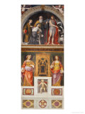 Alessandro Bentivoglio with Saints Giclée-tryk af Bernardino Luini