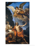 Saint Jerome in the Wilderness reproduction procédé giclée par Guercino (Giovanni Francesco Barbieri) 