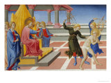 Flagellation of Saint Jerome Lámina giclée por Sano di Pietro