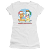 Juniors: Garfield - Merry and Striped T-Shirt