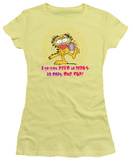 Juniors: Garfield-From Zero To Perky T-shirts