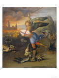 Saint Michael and the Dragon Reproduction procédé giclée par Raphael 
