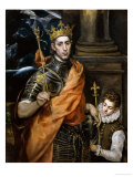 Saint Louis King of France reproduction procédé giclée par El Greco 