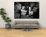 Children Watching Cartoons in a Movie Theater Wall Mural by Charles E. Steinheimer