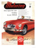 MG Convertibles, UK, 1950 Posters