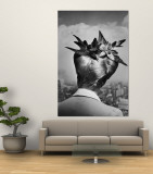 Woman Showing Her Fashionable Wartime Hairstyle Called Winged Victory Wall Mural by Nina Leen