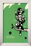 Three Wise Monkeys Print by Ryo Takagi
