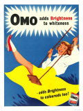 Omo, Washing Powder Products Detergent, UK, 1950 Posters