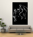 Professional Dancers Willa Mae Ricker and Leon James Show Off the Lindy Hop Wall Mural by Gjon Mili