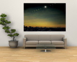Multiple Exposure Image of All Stages of Eclipse of the Sun over Winnipeg Wall Mural by Henry Groskinsky