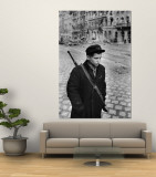 Hungarian Freedom Fighter During Revolution Against Soviet Backed Government Wall Mural by Michael Rougier