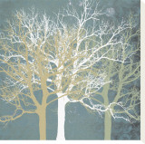 Tranquil Trees Stretched Canvas Print by Erin Clark