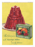 Rowntree's, Jelly, Desserts, UK, 1950 Posters