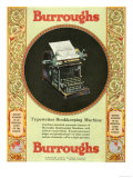 Equipment Burroughs, Adding Machines, Accountants, USA, 1920 Photographie