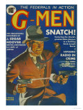 G-Men, FBI Detectives Pulp Fiction Magazine, USA, 1935 Posters