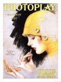 Photoplay Lipsticks Putting On Magazine, USA, 1920 Posters