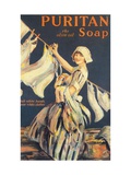Puritan, Washing Powder Products Detergent, UK, 1910 Print