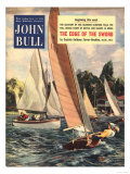 John Bull, Sailing Boats Magazine, UK, 1950 Pósters