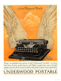 Underwood Portable Typewriters Equipment, USA, 1922 Posters