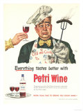 Petri Wine, Cooking BBQ Disasters, USA, 1940 Posters