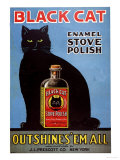 Cats Black Cat Enamel Stove Polish Products, USA, 1920 Billeder