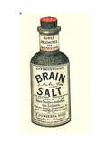 Brain Salt Headaches Humour Medicine, UK, 1890 Poster
