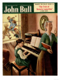 John Bull, Piano Pianos Grand Playing Lessons Games Teachers Magazine, UK, 1951 Posters