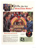 Wurlitzer, Record Players, Juke Boxes, USA, 1946 Pósters Wurlitzer, Record Players, Juke Boxes, USA, 1946 Pósters