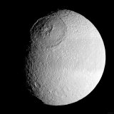 Saturn's Moon Tethys Photographic Print by Stocktrek Images 