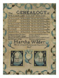 Needlework Sampler. Portland, Maine, 1805 Giclee Print by Martha Wilder