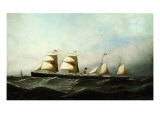 S.S. British Crown, 1881 reproduction procédé giclée par Antonio Jacobsen
