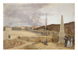 West Point with Drill, 1828 reproduction procédé giclée par George Caitlin