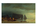 Fishing Village Giclee Print by William Bradford