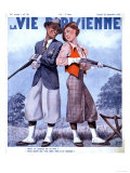 La Vie Parisienne, Couples Shooting Guns Hunting Magazine, France, 1936 Posters