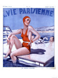 La Vie Parisienne, Glamour Womens Swimwear Fashion Magazine, France, 1936 Poster