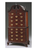 The Gardiner Family Chippendale Mahogany Bonnet-Top Chest-On-Chest, c.1772 Reproduction procédé giclée par Thomas Townsend