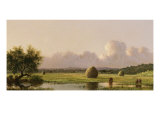 Haystacks Giclee Print by Martin Johnson Heade