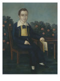 Portrait of a Young Boy, c.1815 Giclee Print by J. Johnson